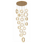 YOOGEE statement chandelier for dining room and foyer lighting