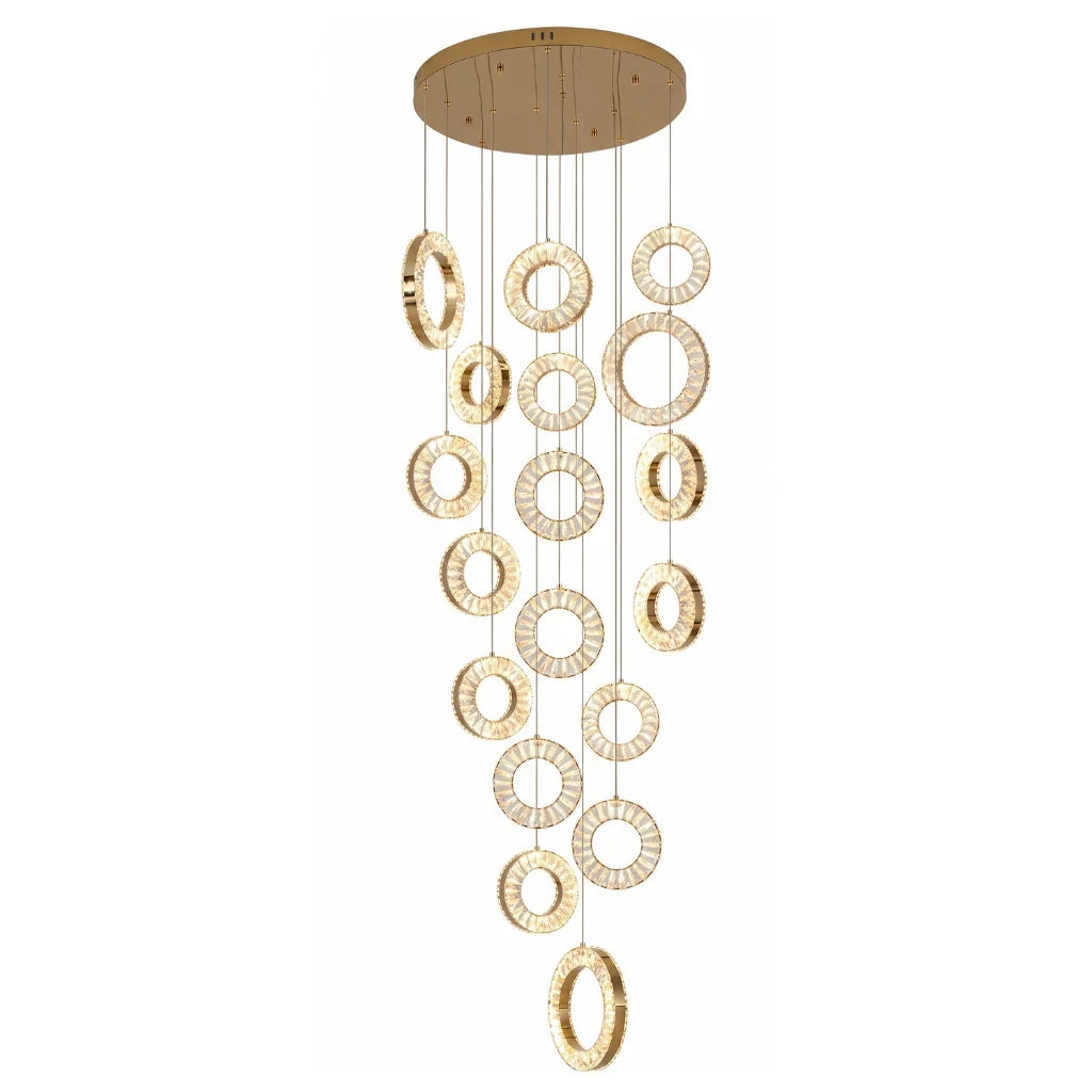 YOOGEE statement chandelier for dining room and foyer lighting