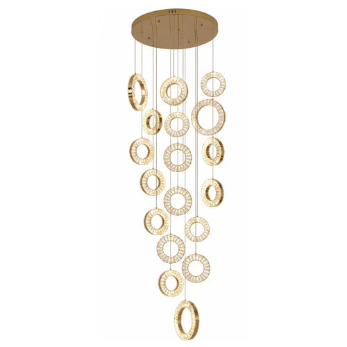 YOOGEE statement chandelier for dining room and foyer lighting