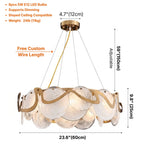 Luxury modern light fixture for dining room and living room decor