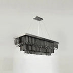Noir Black Crystal Pendant Light for Dining Room & Kitchen Island