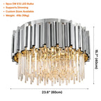 Luxury modern light fixture for dining room and living room decor