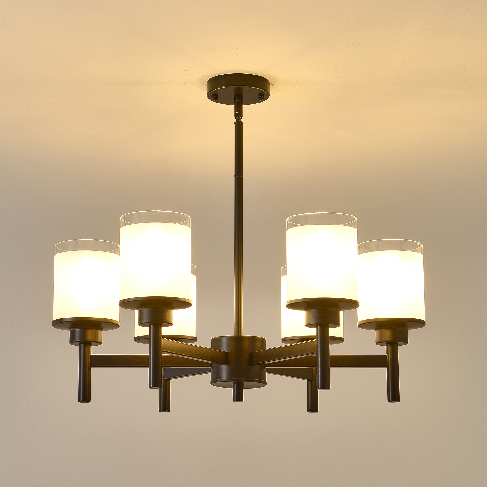 Clara matte black farmhouse chandelier size dimensions and specifications