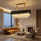 Modern brass pendant light for upscale American home interiors