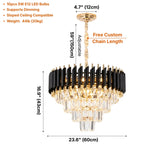 YOOGEE statement chandelier for dining room and foyer lighting