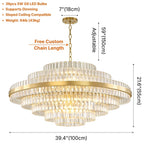 Contemporary chandelier lighting fixture for luxury home decor