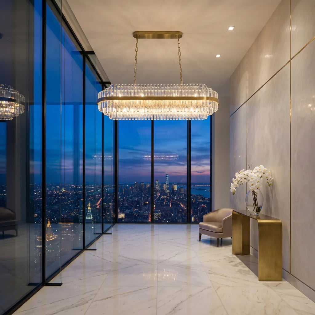 YOOGEE linear pendant light for kitchen and dining room lighting