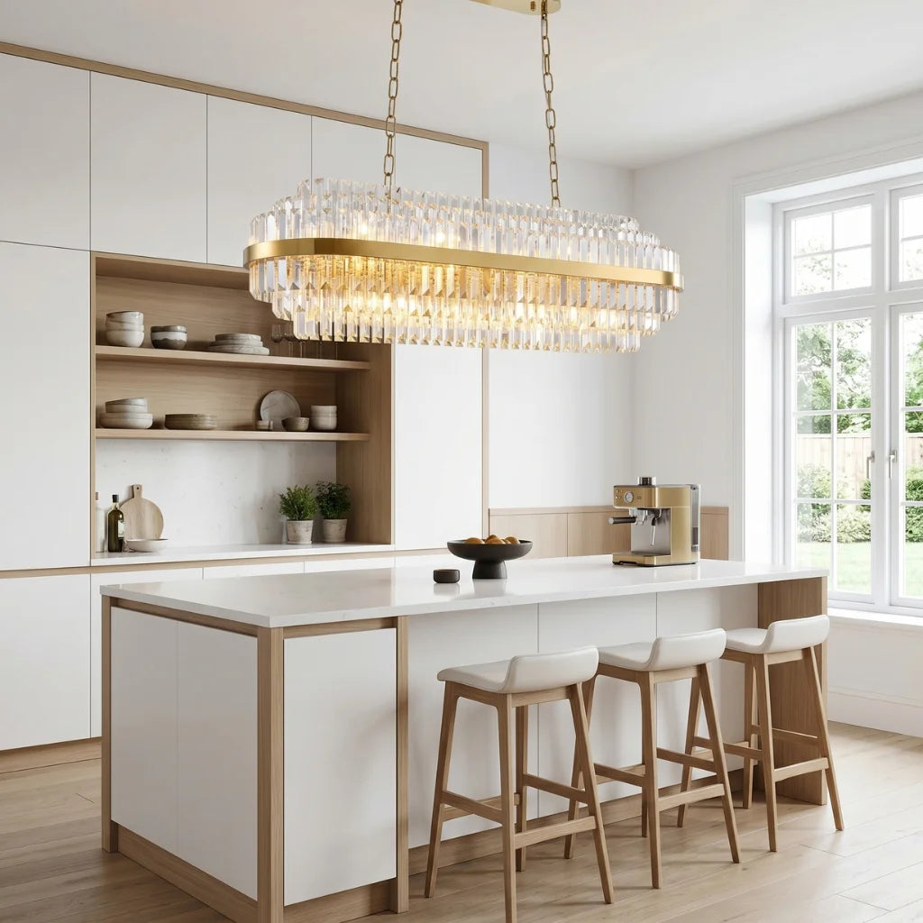 Luxury pendant lighting fixture for dining room and kitchen island