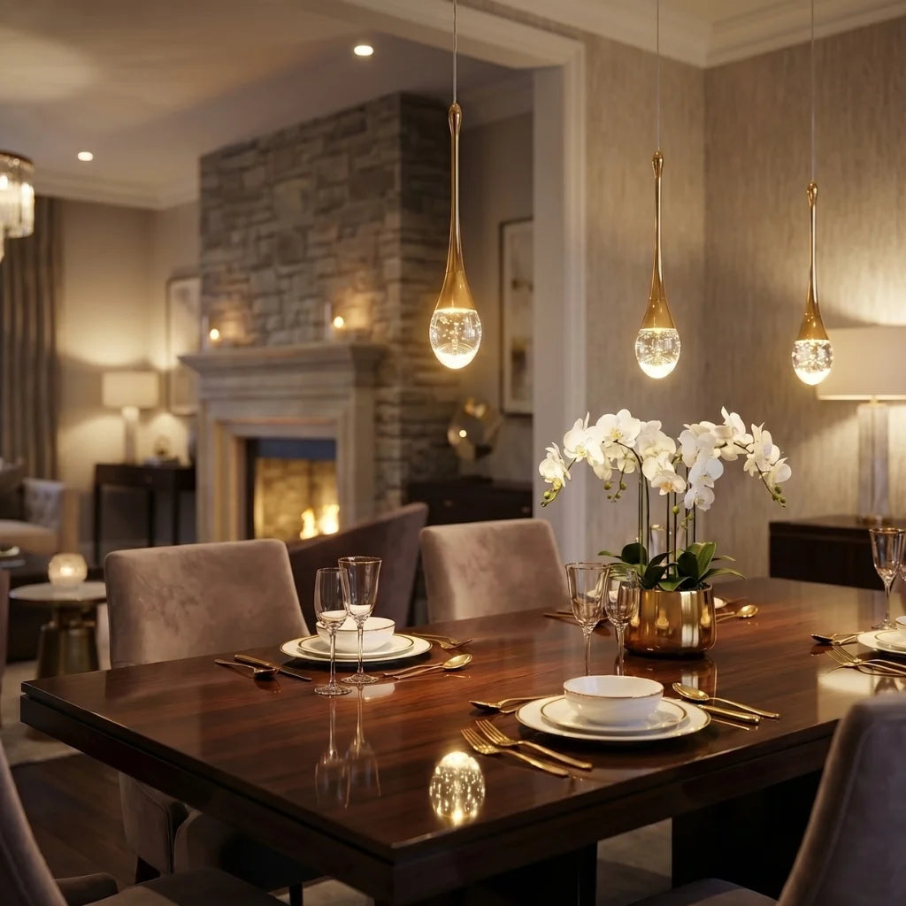 YOOGEE statement chandelier for dining room and foyer lighting
