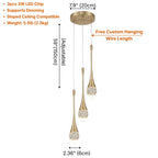 Modern chandelier light fixture for elegant living room decor