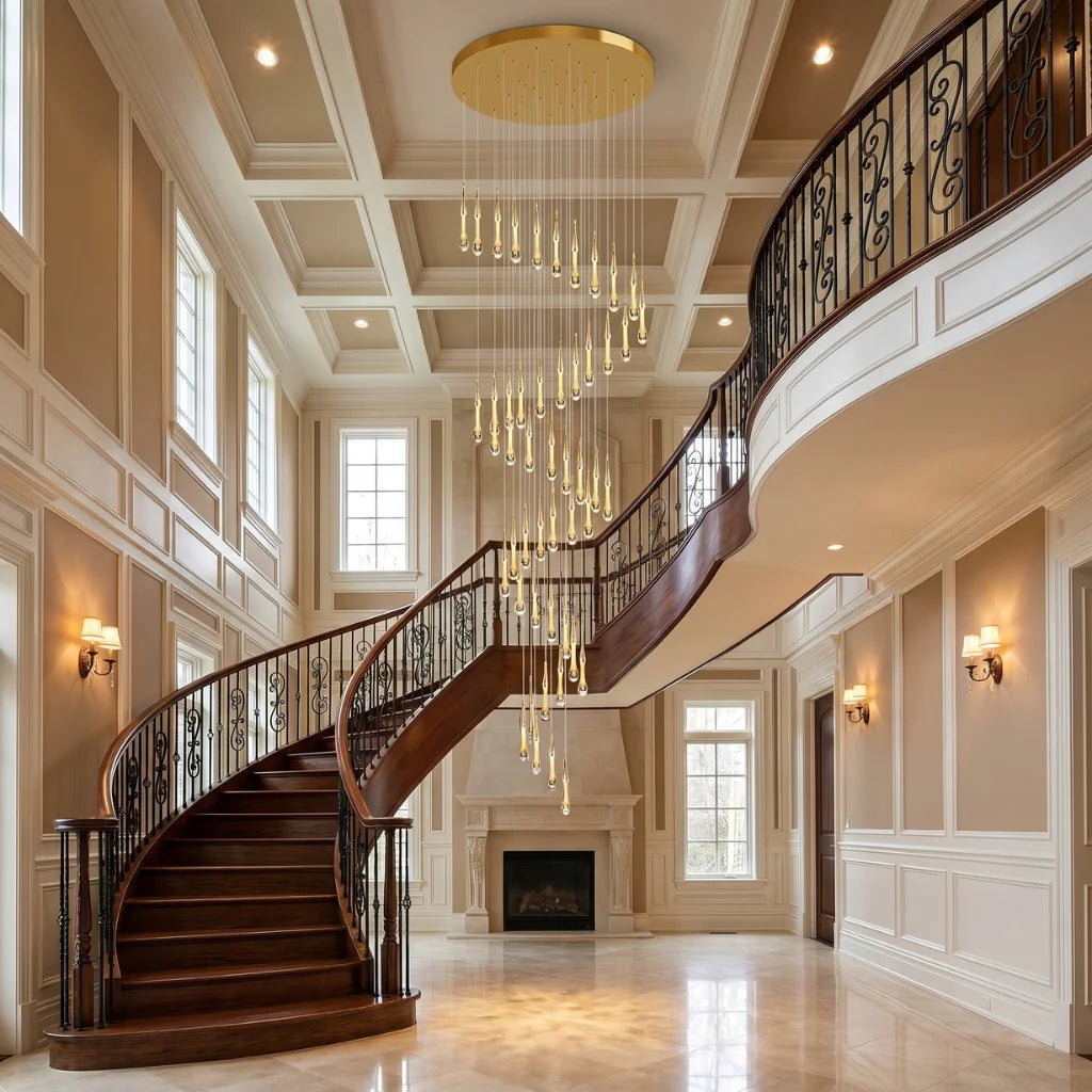 YOOGEE statement chandelier for dining room and foyer lighting