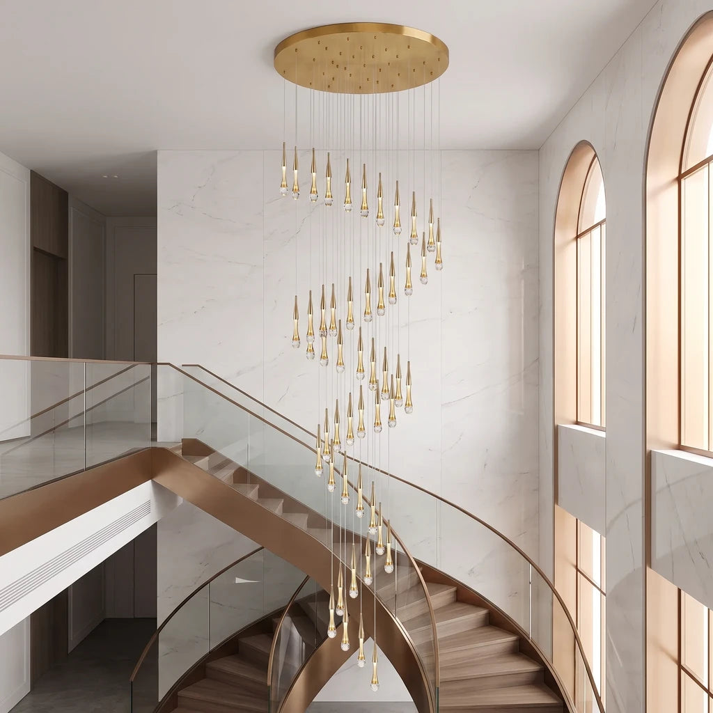 YOOGEE statement chandelier for dining room and foyer lighting