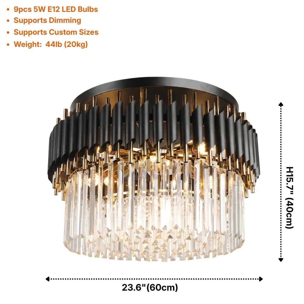 Modern chandelier light fixture for elegant living room decor