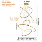 YOOGEE luxury crystal chandelier for modern dining room lighting