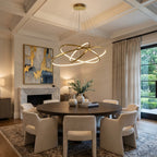 Luxury ceiling chandelier for upscale American home interiors