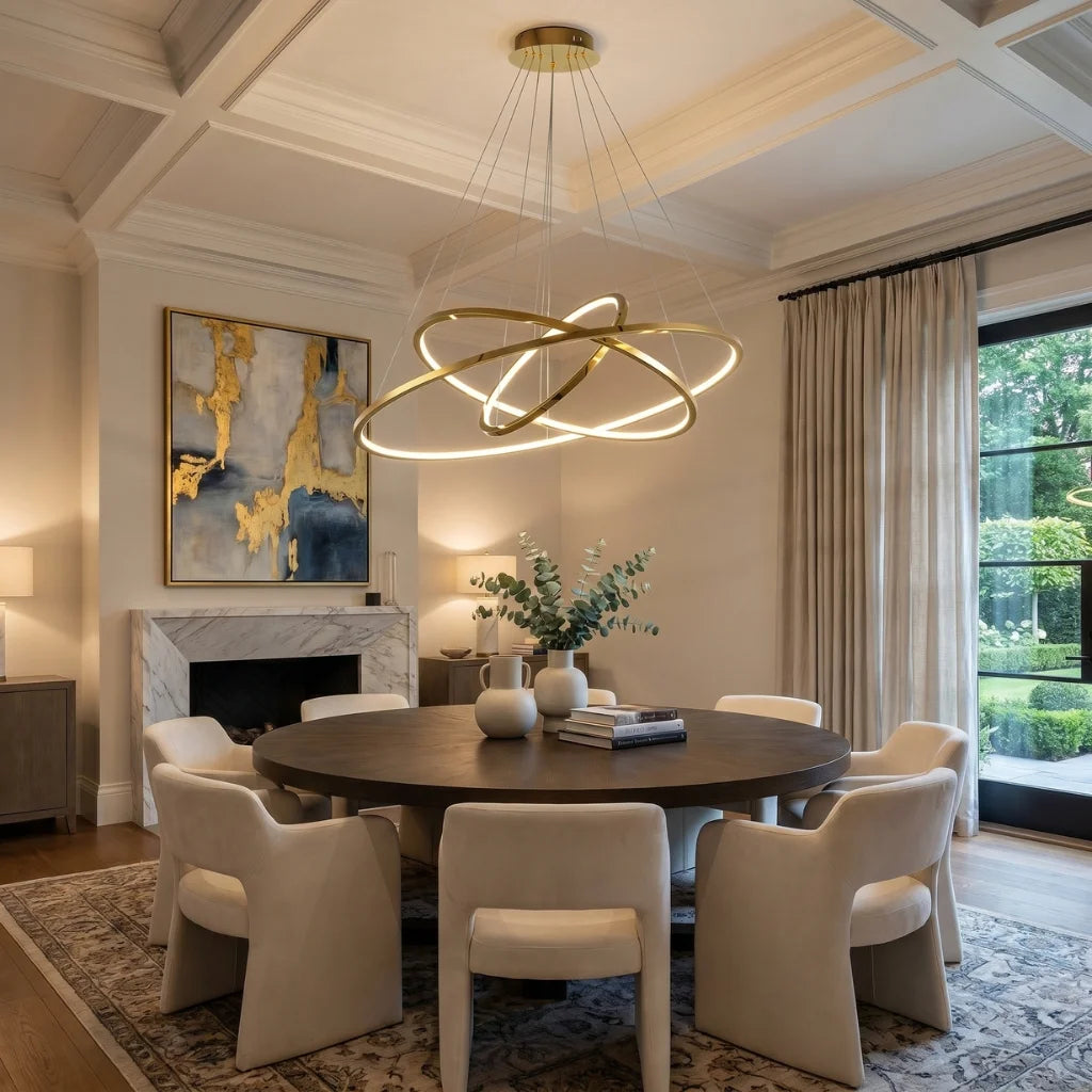 Luxury ceiling chandelier for upscale American home interiors