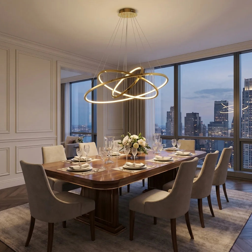 Contemporary chandelier lighting fixture for luxury home decor