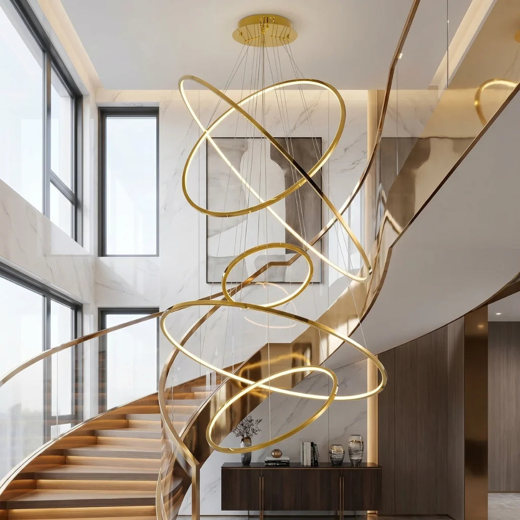 Modern chandelier light fixture for elegant living room decor