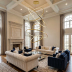 Luxury ceiling chandelier for upscale American home interiors