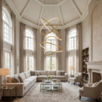 YOOGEE statement chandelier for dining room and foyer lighting