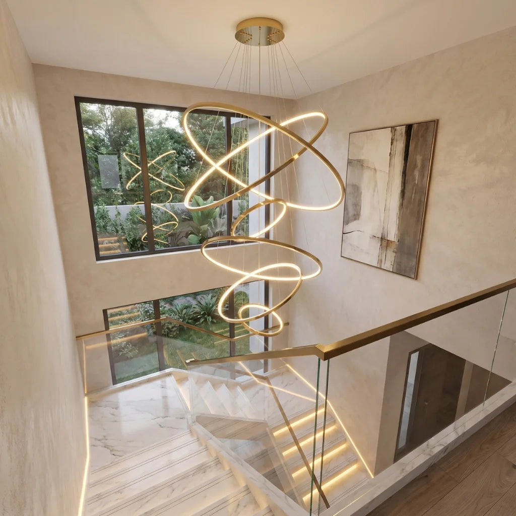 YOOGEE luxury crystal chandelier for modern dining room lighting