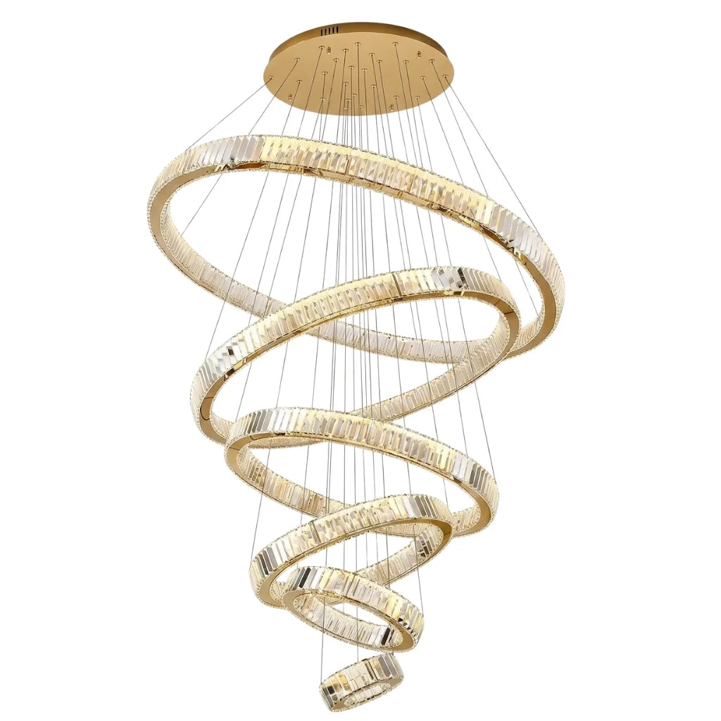 Dreams Crystal Staircase Chandelier for Tall Foyers & Stairwells
