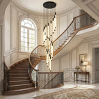 YOOGEE luxury crystal chandelier for modern dining room lighting