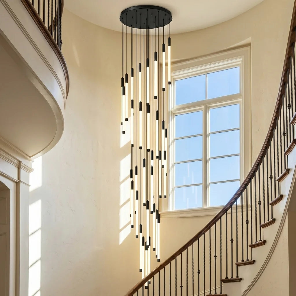 YOOGEE statement chandelier for dining room and foyer lighting