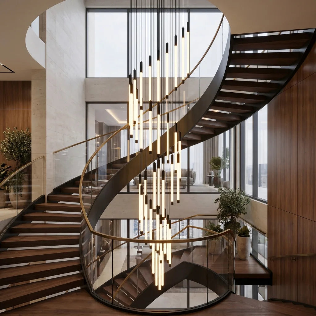 YOOGEE luxury crystal chandelier for modern dining room lighting