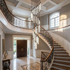 Modern chandelier light fixture for elegant living room decor