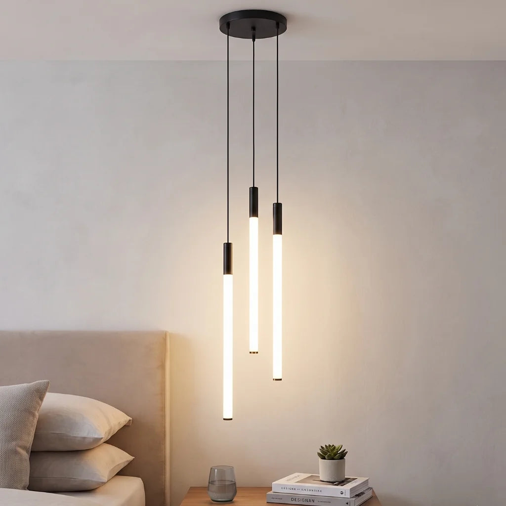Revolving Modern Spiral LED Staircase Chandelier for Tall Foyers & Stairwells