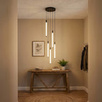 Modern chandelier light fixture for elegant living room decor