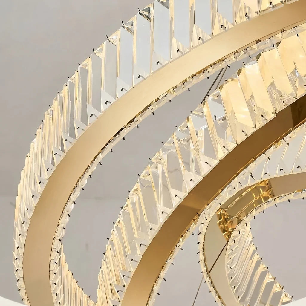YOOGEE luxury crystal chandelier for modern dining room lighting