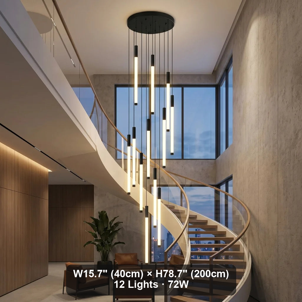 Modern chandelier light fixture for elegant living room decor