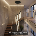 Luxury ceiling chandelier for upscale American home interiors