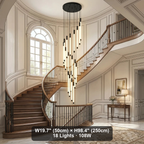 YOOGEE luxury crystal chandelier for modern dining room lighting