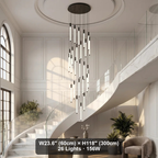 Contemporary chandelier lighting fixture for luxury home decor