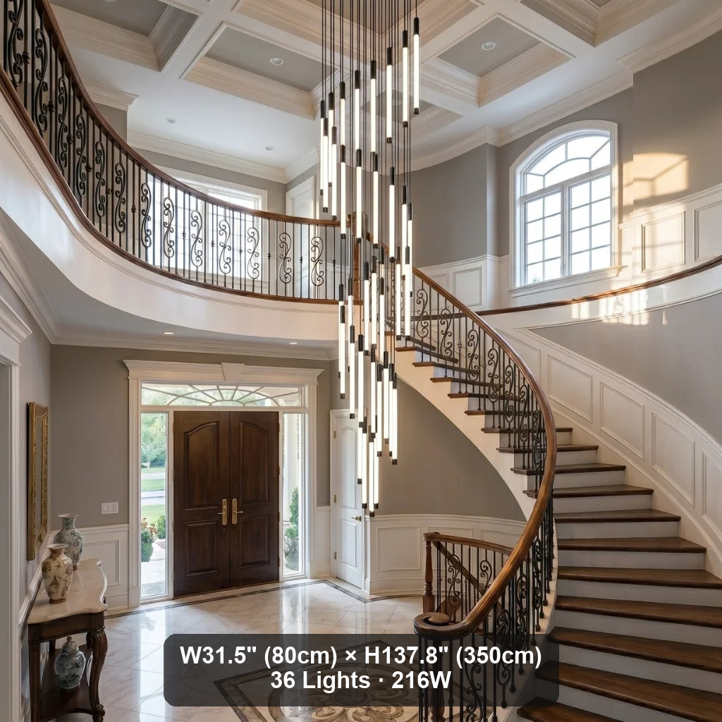 Modern chandelier light fixture for elegant living room decor