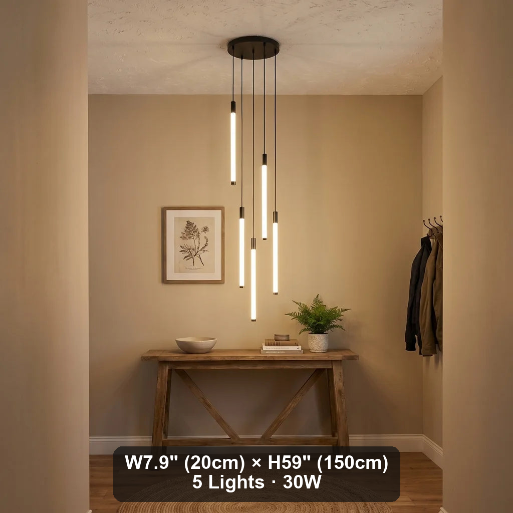 Modern chandelier light fixture for elegant living room decor