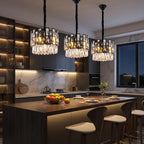 YOOGEE luxury crystal chandelier for modern dining room lighting