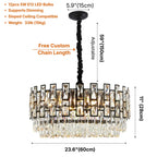 Luxury ceiling chandelier for upscale American home interiors