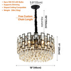 YOOGEE statement chandelier for dining room and foyer lighting
