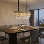YOOGEE linear pendant light for kitchen and dining room lighting