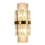 Vera Modern Gold Crystal Wall Sconce for Bedroom & Living Room