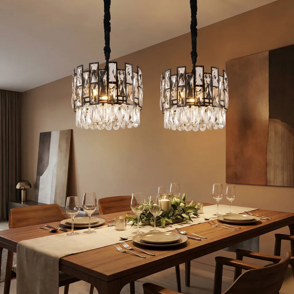 Luxor Small Crystal Pendant Light for Kitchen & Dining Room