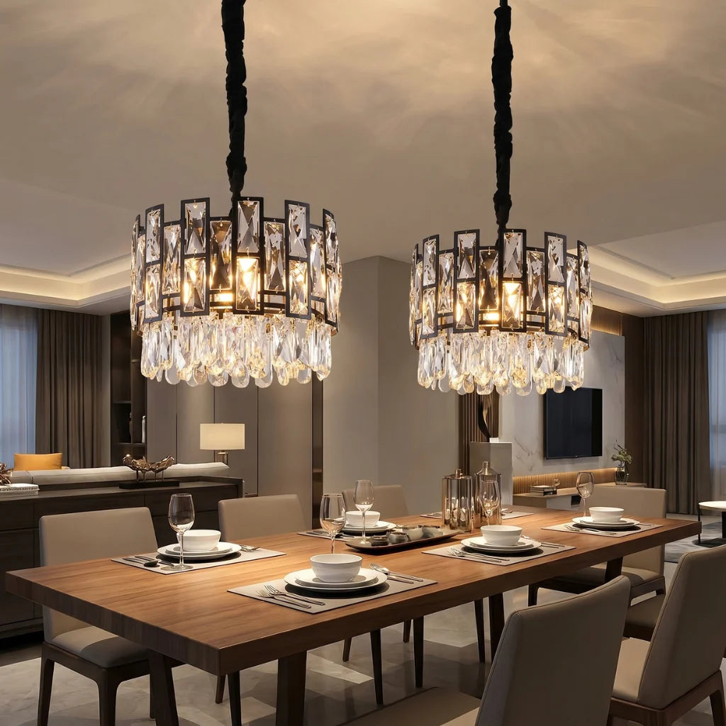 Luxor Small Crystal Pendant Light for Kitchen & Dining Room
