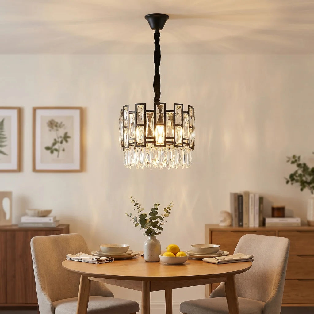 Luxor Small Crystal Pendant Light for Kitchen & Dining Room
