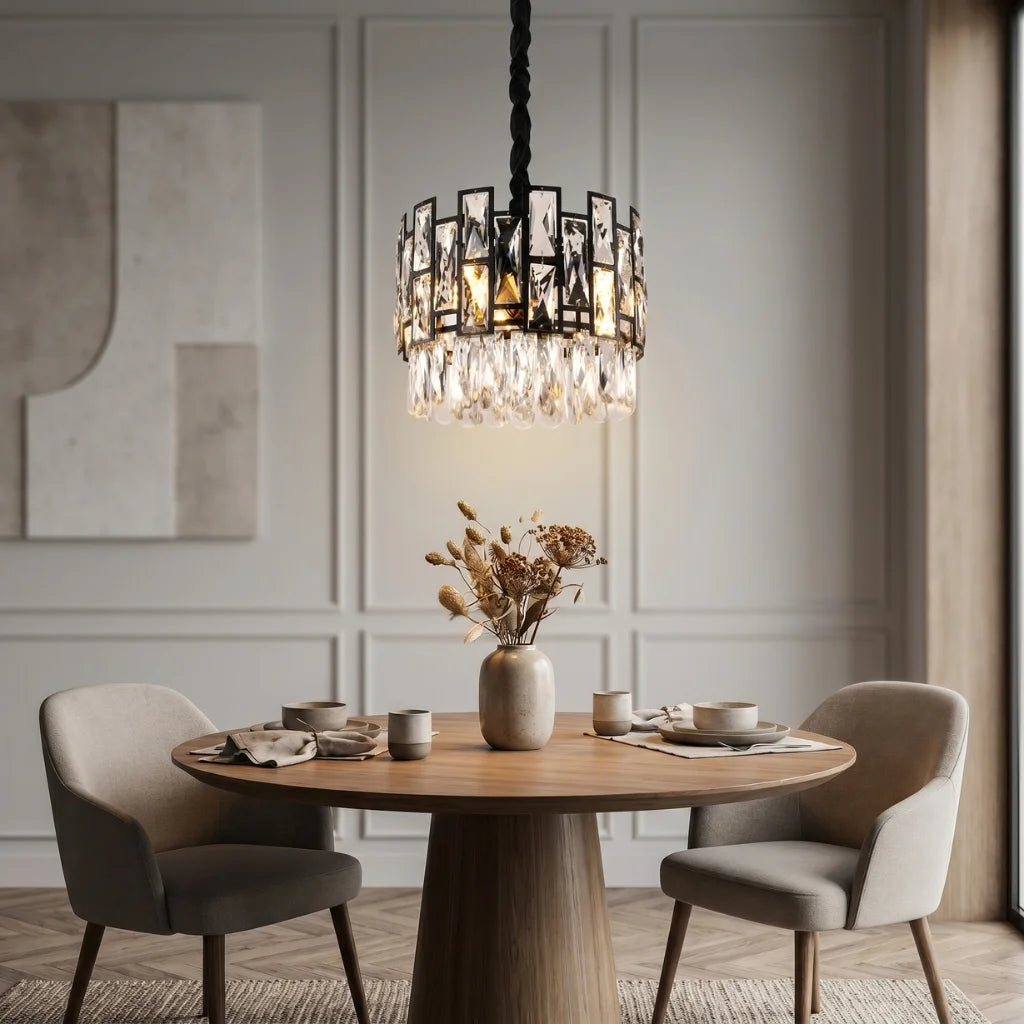 Luxor Small Crystal Pendant Light for Kitchen & Dining Room