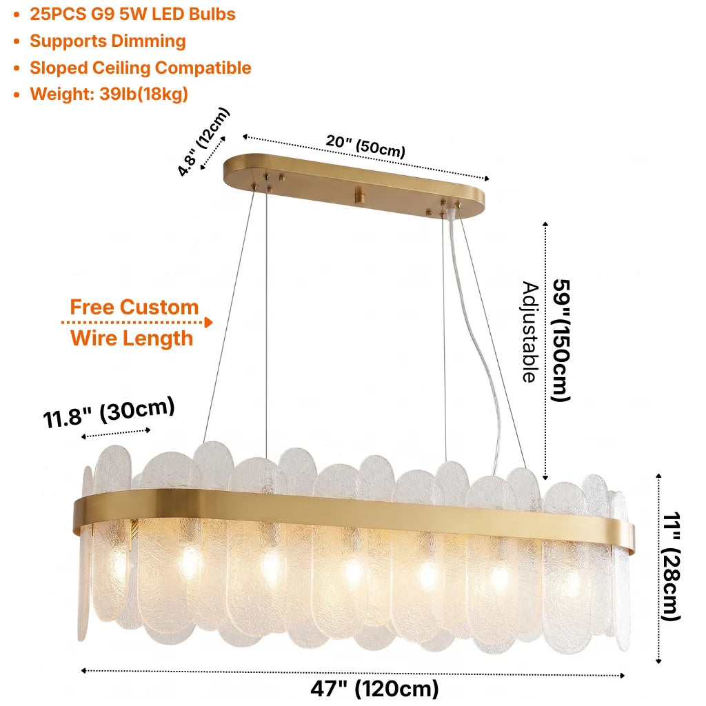 Modern brass pendant light for upscale American home interiors