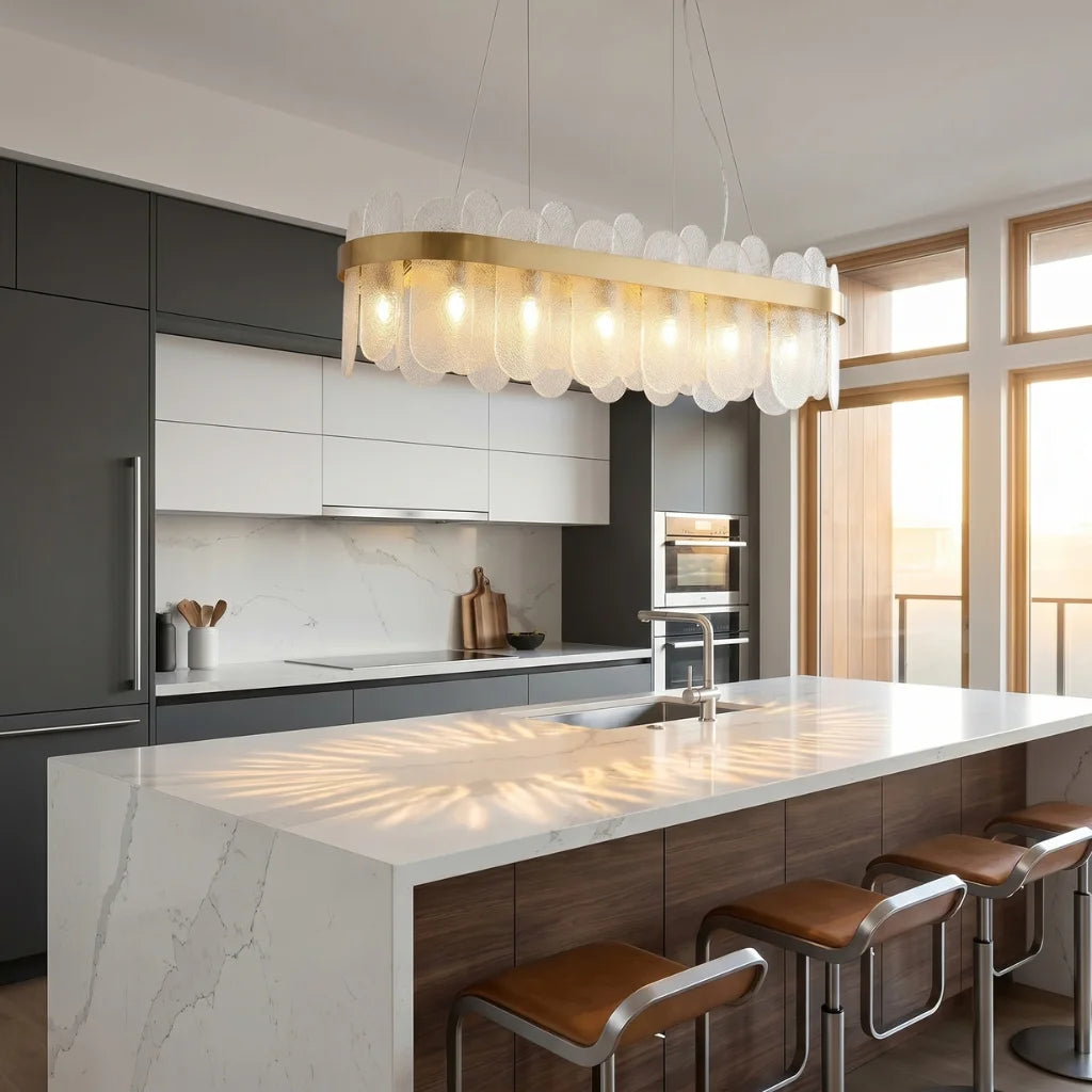 Luxury pendant lighting fixture for dining room and kitchen island